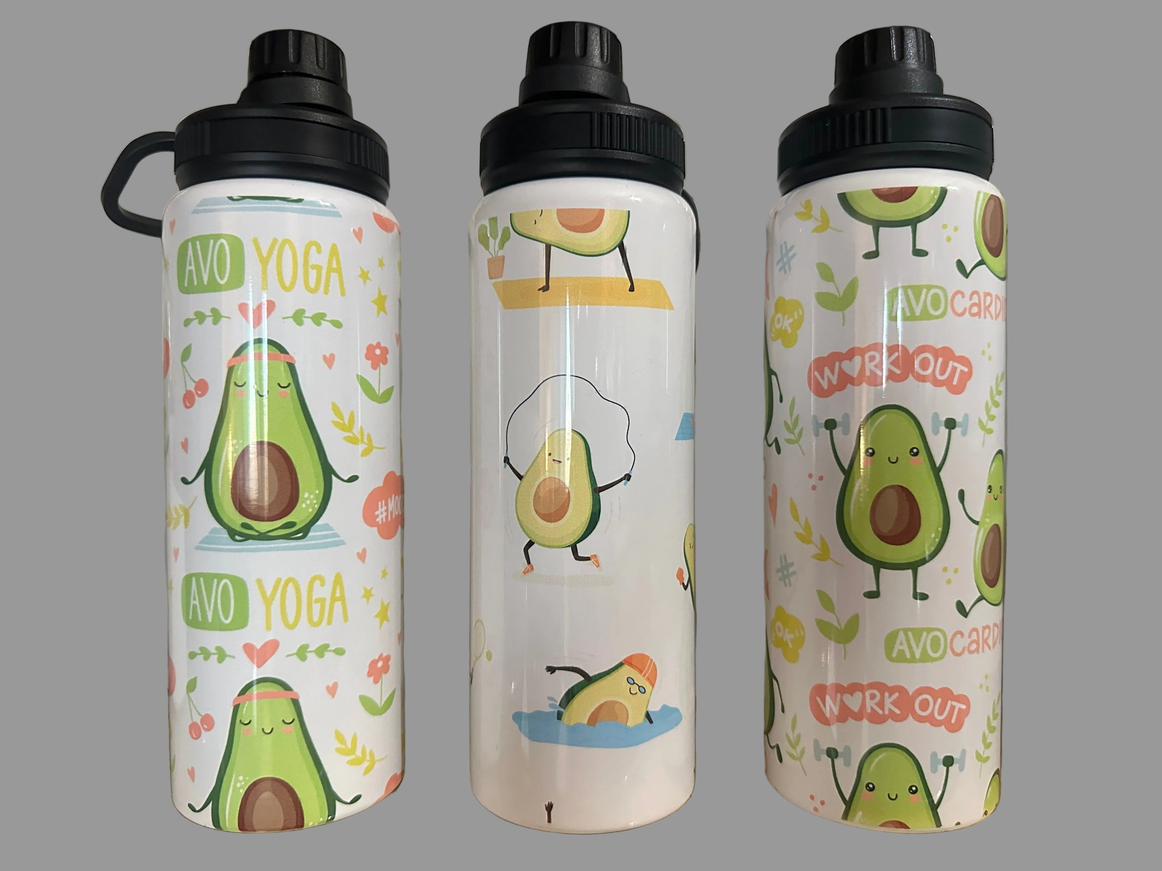 Odds & Ends - Avocado Themed Water Bottles