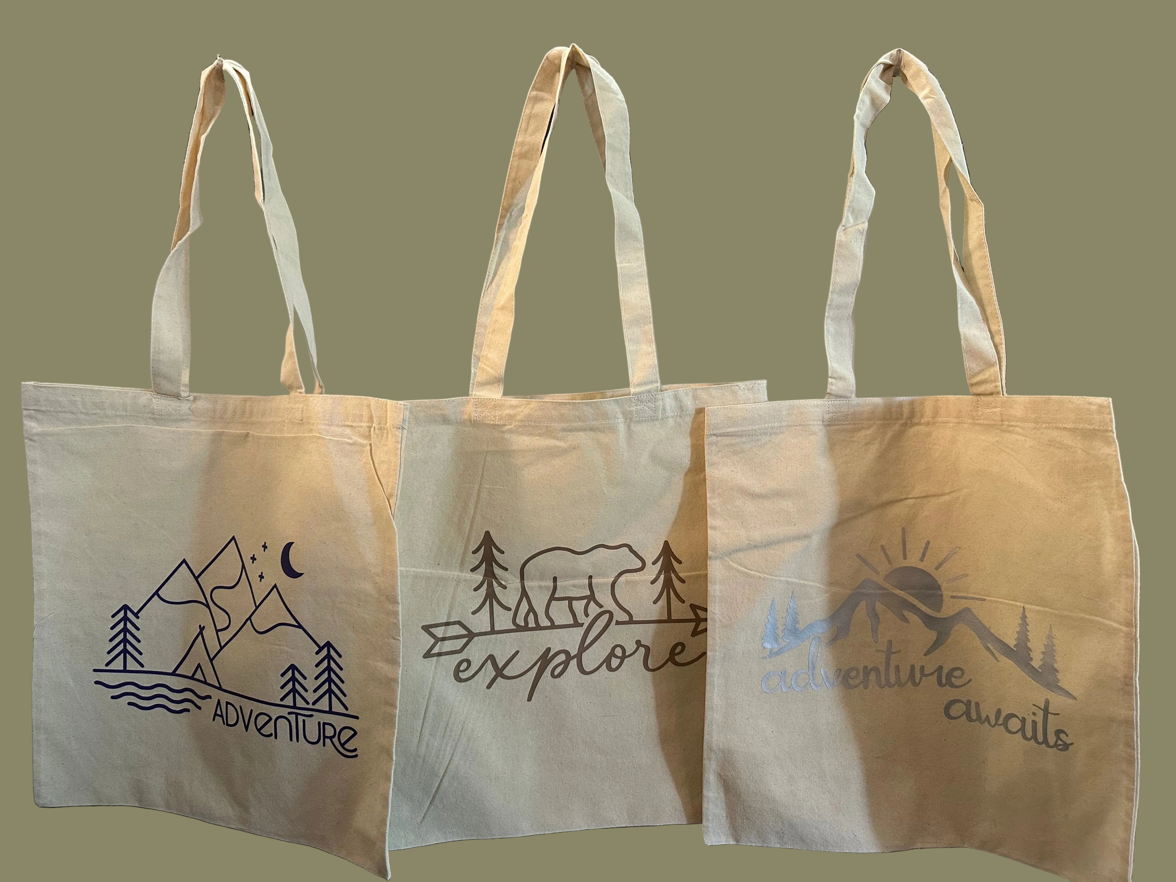 Stay Wild - Light Weight Canvas Totes