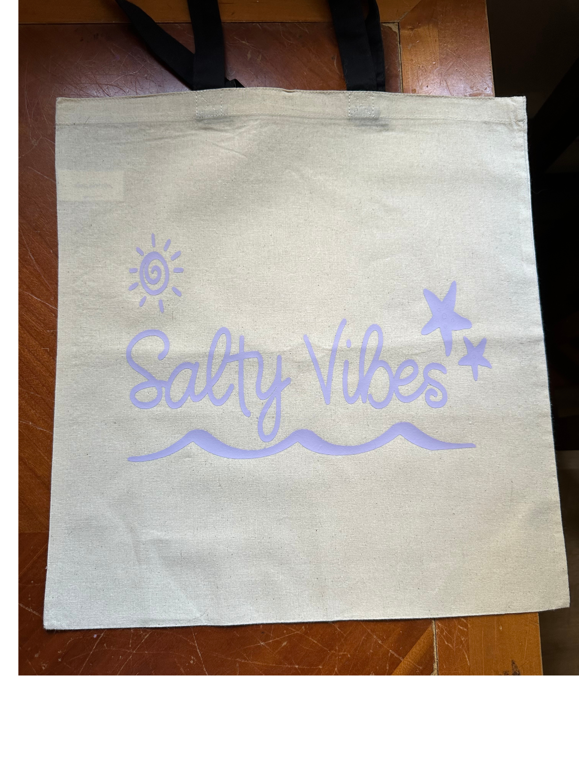 🌊 Salty Vibes Tote Bag