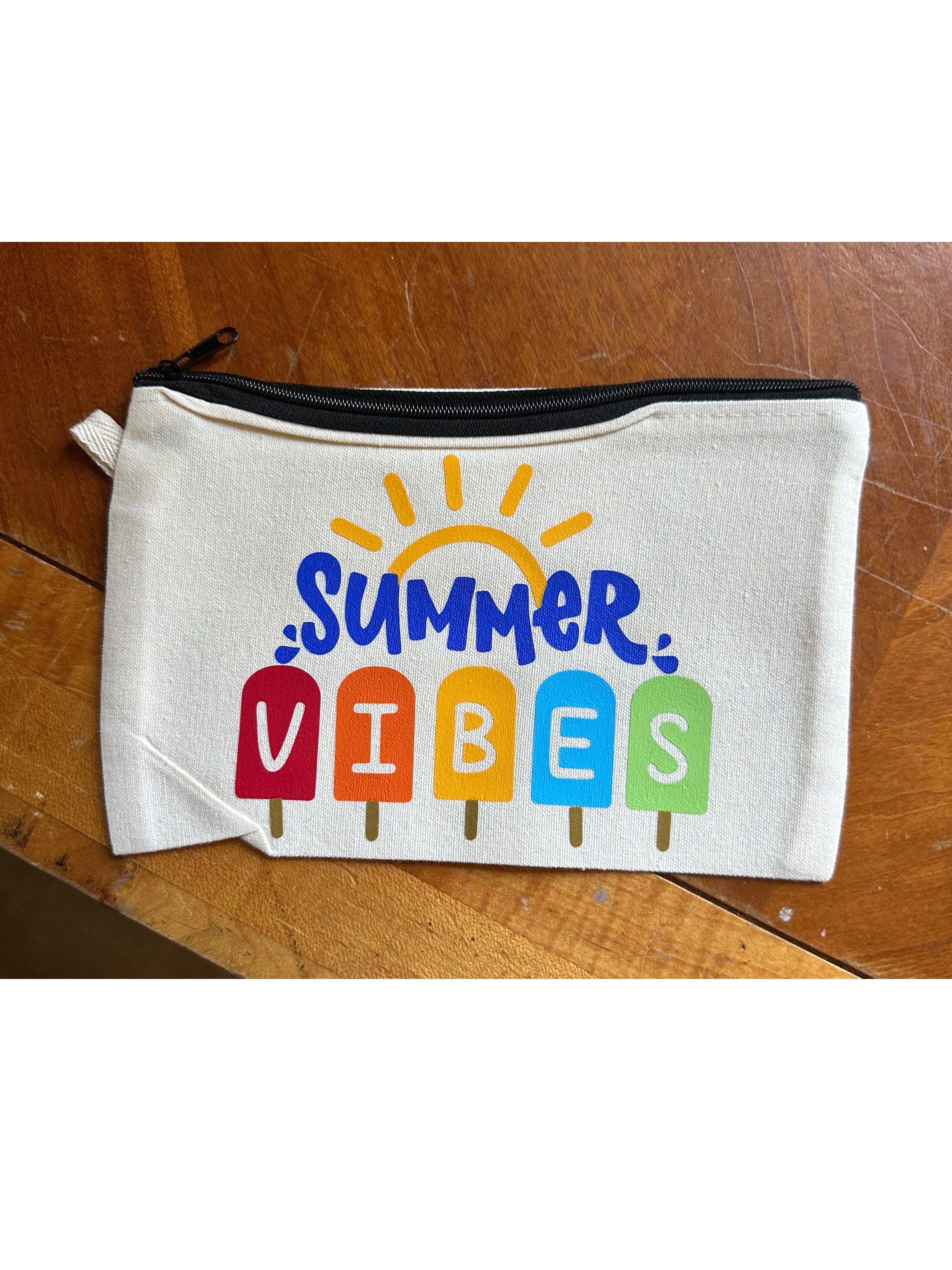 ☀️ Summer Vibes Zipper Pouch