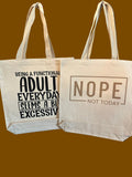 Coffee & Chaos - Heavy Canvas Totes