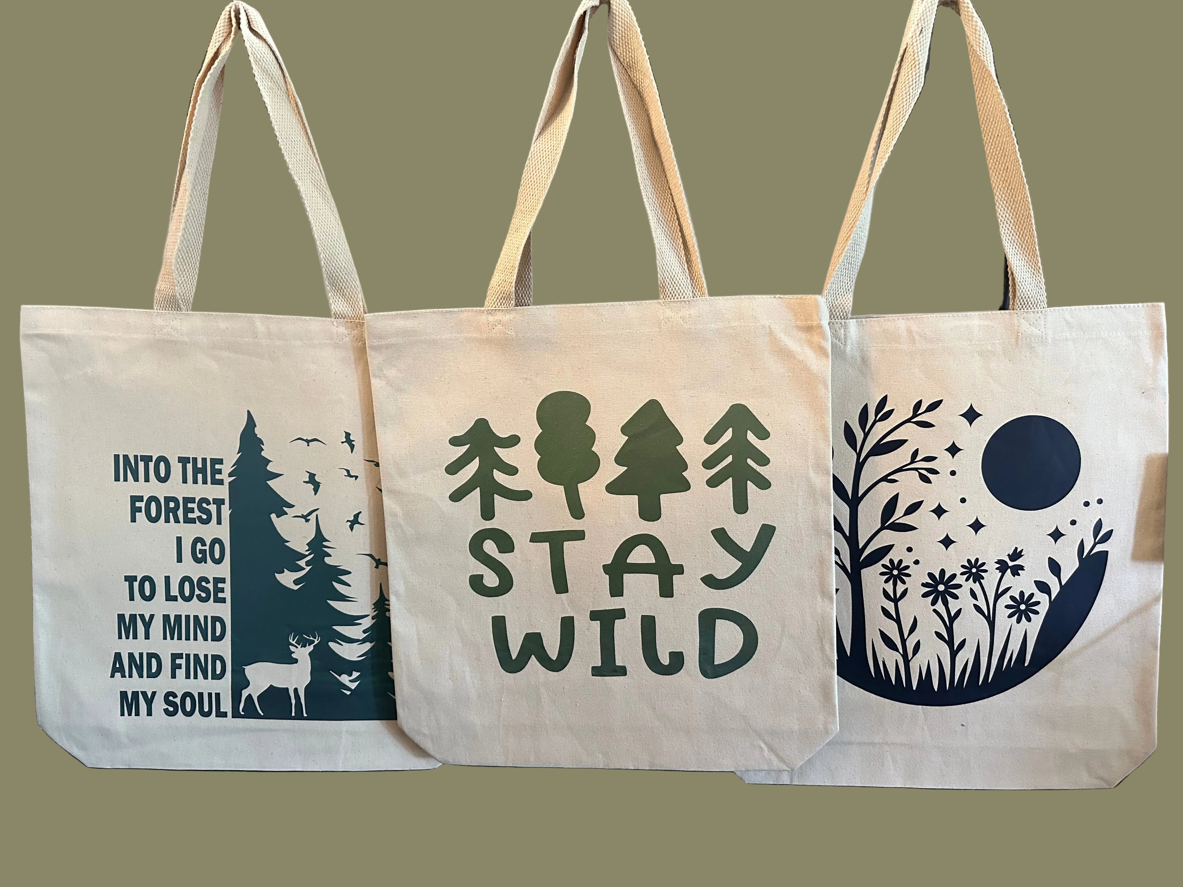 Stay Wild - Heavy Canvas Totes
